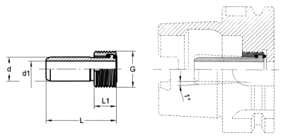 HSK flexible coolant tubes for ISO and DIN 69893 HSK tool holders