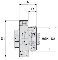 MapalHSK-C KS Adapter Flange with Angle Adjustment