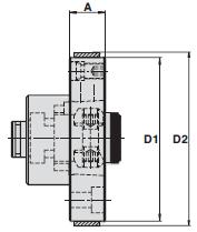 MapalHSK-C KS Mounting Flange with Angle Adjustment