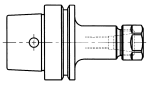 HSK-E Long Collet Chucks for ER Collets
