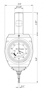 3D Universal Setup Indicator - Sensor Universal Analog, Inch (Click image to enlarge) 3D Universal Setup Indicator - Sensor Universal Analog, Inch