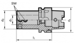 Guhring HSK-A Adapters for Tapping Chucks (Click image to enlarge)