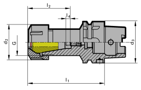 Guhring HSK-A Collet Holders (Sealed Version) (Click image to enlarge) Guhring HSK-A Collet Holders (Sealed Version)