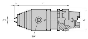 Guhring HSK-A NC Drilling Chucks with Internal Cooling (Click image to enlarge) Guhring HSK-A NC Drilling Chucks with Internal Cooling