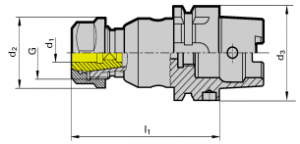 Guhring HSK-A Synchro Tapping Chucks (Click image to enlarge) Guhring HSK-A Synchro Tapping Chucks