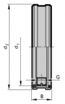 Guhring HSK-C Locking Rings for Adapter Flanges (Click image to enlarge)