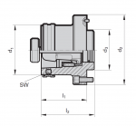 HSK-C Front Adapter Flanges for PowerClamp (Click image to enlarge)