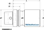 HSK-E Tool Holder Blanks (Click image to enlarge)