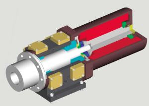 Hydrostatic Grinding Spindles with Integral Motors (Click image to enlarge) Hydrostatic Grinding Spindles with Integral Motors