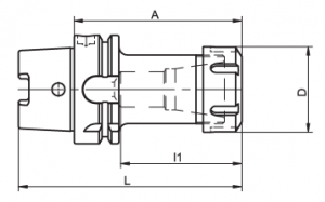 Kelch HSK-A Collet Chucks for ER/ESX ER-25/32/40 Collets without Internal Thread (Click image to enlarge) Kelch HSK-A Collet Chucks for ER/ESX ER-25/32/40 Collets without Internal Thread