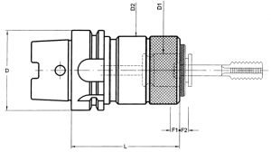 Laip HSK-A Quick-Change Solid Drive Tapping Chucks (Click image to enlarge) Laip HSK-A Quick-Change Solid Drive Tapping Chucks