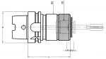 Laip HSK-A Quick-Change Solid Drive Tapping Chucks (Click image to enlarge)