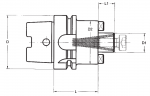 HSK-A Shell End Mill Arbors for Cutters with Internal Cooling
