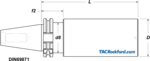 Steep Taper (DIN69871) Tool Holder Blanks (Click image to enlarge)