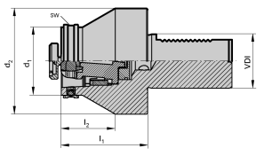 VDI to HSK-C Basic Adapter Flanges (Click image to enlarge) VDI to HSK-C Basic Adapter Flanges