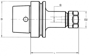 Laip HSK-E Collet Chucks ER Type (DIN 6499) (Click image to enlarge) Laip HSK-E Collet Chucks ER Type (DIN 6499)
