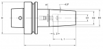 HSK-F 63 Shrink Fit Chucks (Standard Length) (Click image to enlarge)