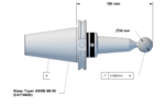 Steep Taper (BT) 40 Precision Ball-End Runout Test Arbors (Click image to enlarge)